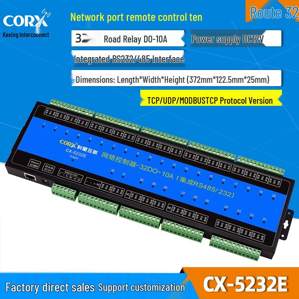 TCP/IP Modbus Network IO Relay Controller with 485 Support