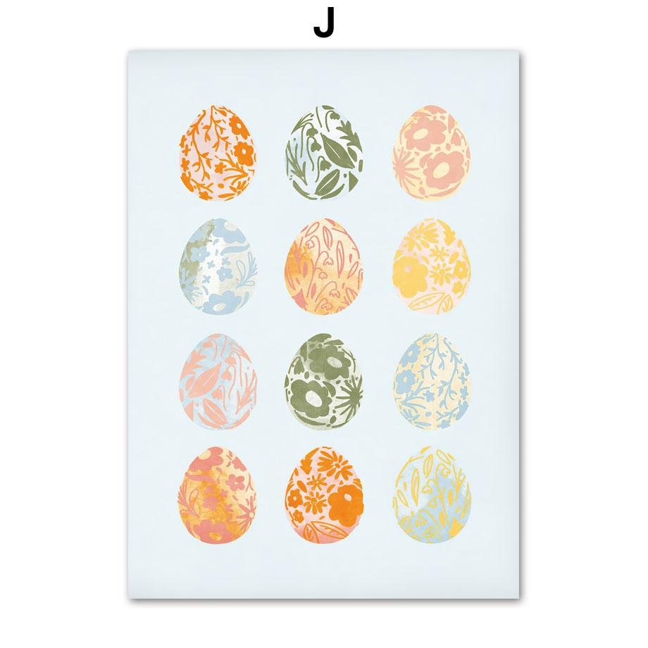 Ostern Frühling Pastelle Minimalismus Leinwand Malerei Nordic Poster Und Drucke Wand Kunst Bilder Für Wohnzimmer Wohnkultur