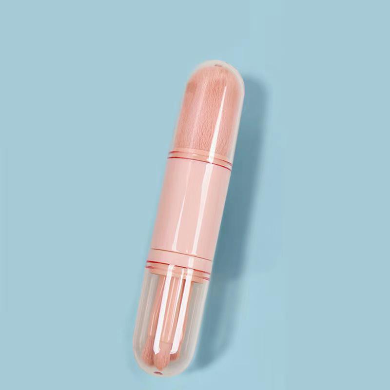 

Набор кистей для макияжа 4-в-1, портативный, выдвижной, для теней и тона кожи