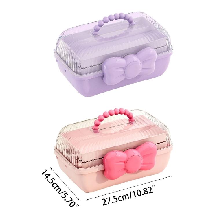 Hair Accessories Storage Box Multi Compartment Hair Accessories Container Case