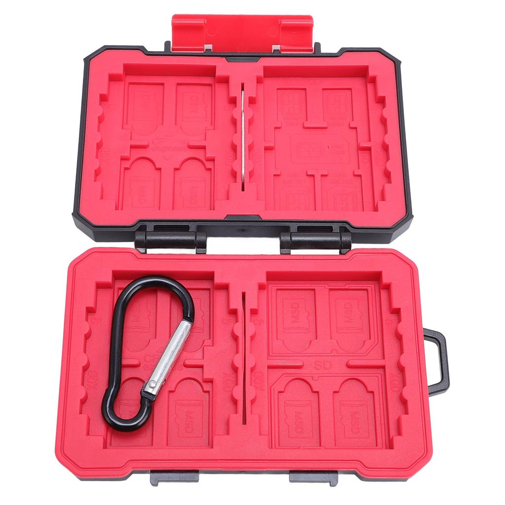 Portable Memory Card Case ABS Rubber Water Resistant Memory Card Storage Holder Organizer for XQD