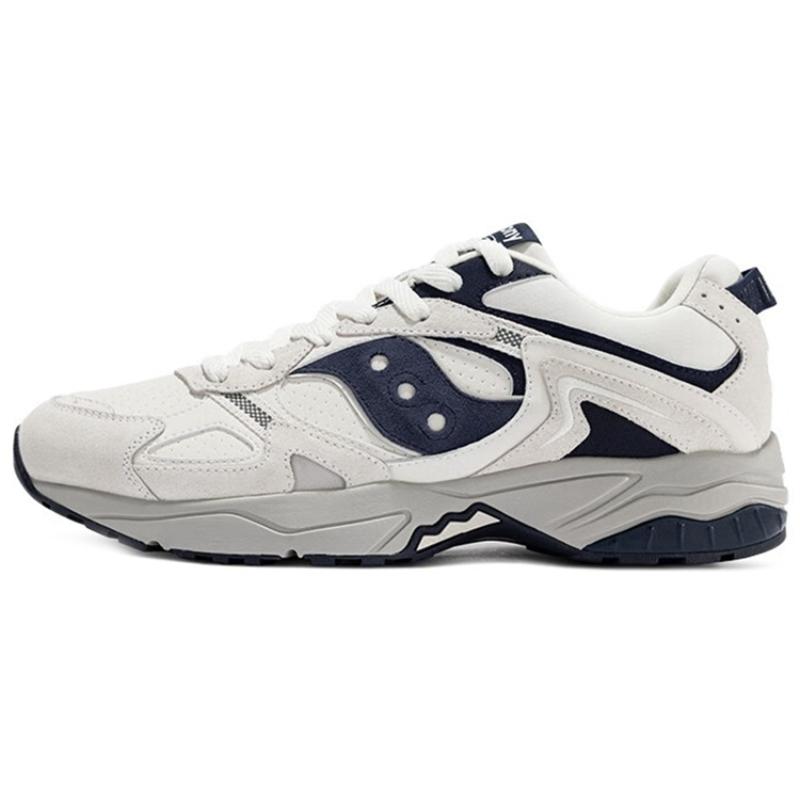 

Saucony GSD 90S Cushioning, Slip Resistant, Abrasion Resistant Support Low Top Casual Shoes Unisex White Blue Saucony S79028-1 40.5