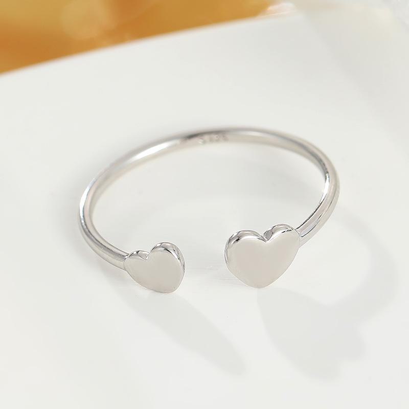 Banyan Tree S925 Silver Asymmetrical Geometric Ring - Light Luxury Design for Women, Trendy Index Finger Accessory.