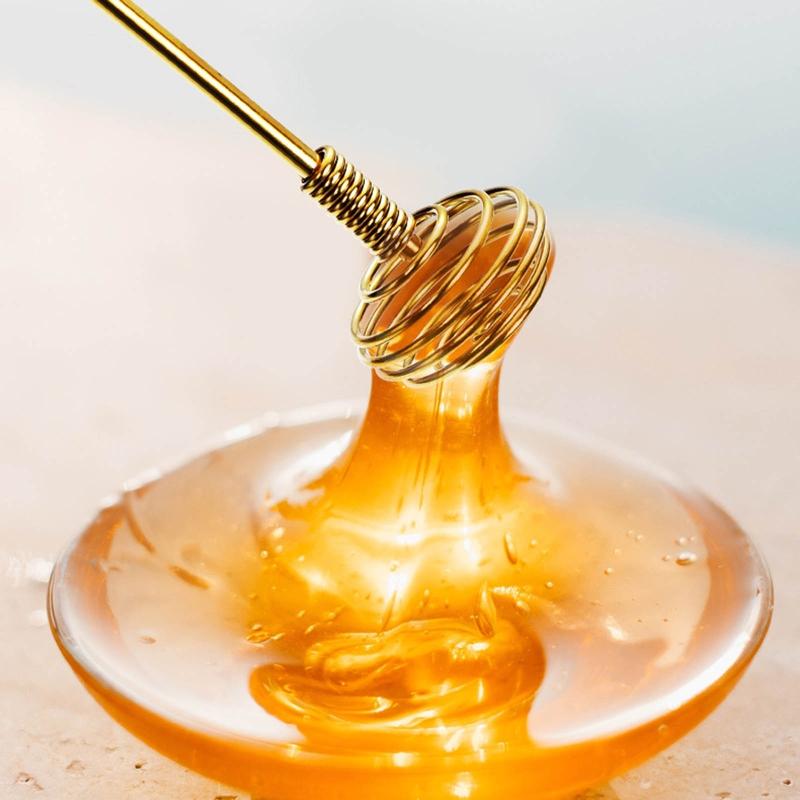 Stainless Steel Honey Stick Dipper Stirring Bar Swizzle Stick Honey Stirrer for Serving Syrups Frosting Melted Chocolate
