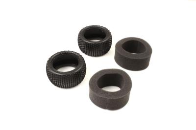 Kyosho Neumáticos Traseros FAT202SC/Blandos/2 uds. (Cerdo Sucio)