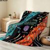 1PC Demon Slayer Patterned Flannel Blanket Suitable For All Seasons For Home Decor Warmth And Comfort Gifts Holiday Present