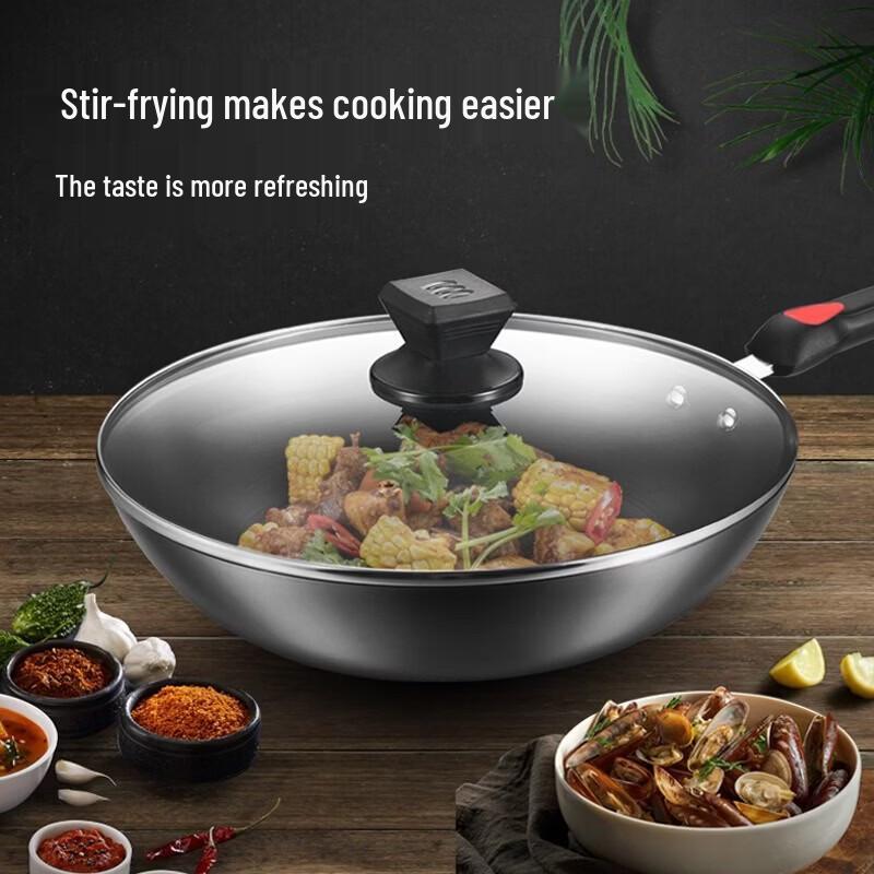 Kobach 32cm Non-stick Iron Wok