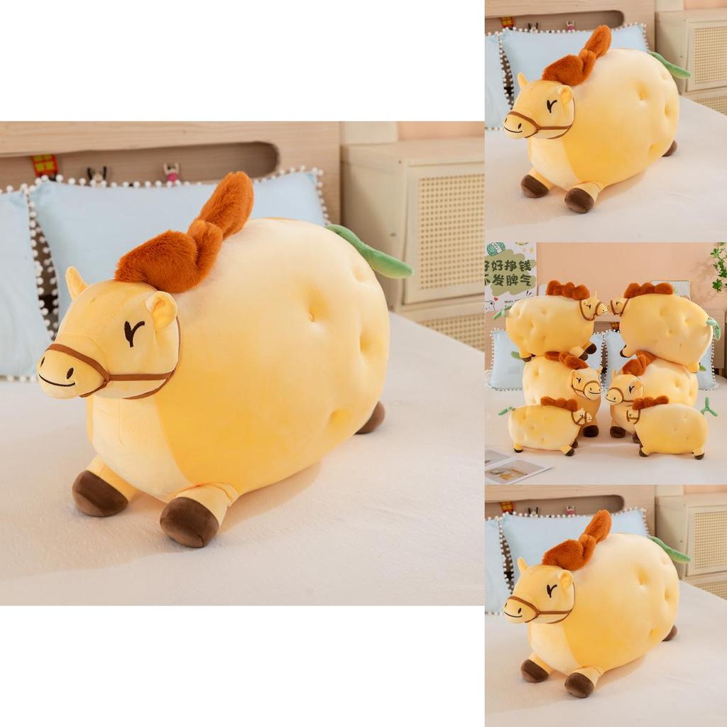 Creative Potato Plush Horse Toy Animal Pillow For Kids And Adults