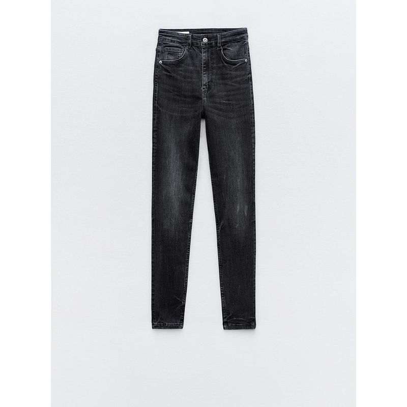 Za2024 Summer New Product Women's Clothes Elastic Close-Fitting Body Shaping High Waist Tappered Pencil Denim 3643050 807