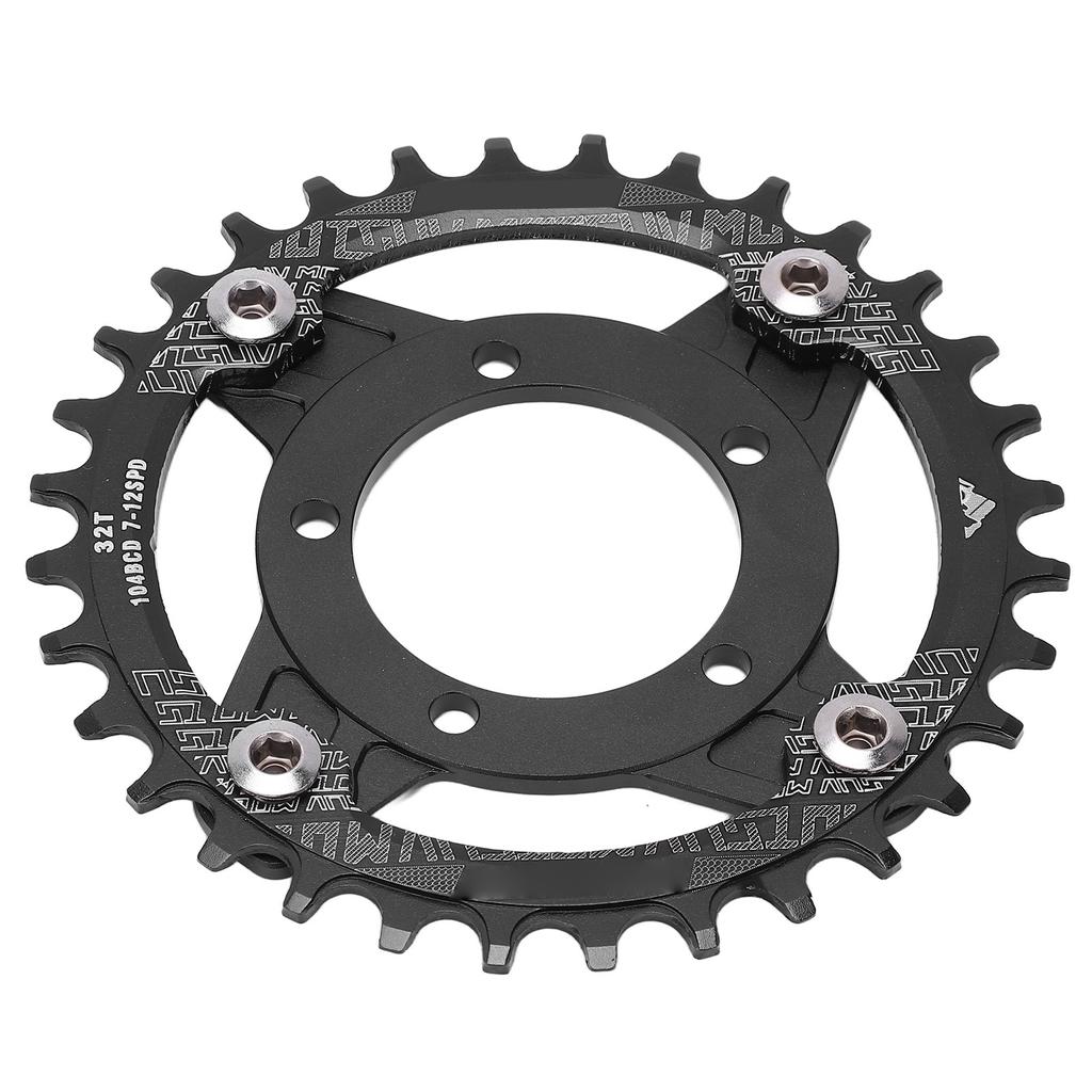 104BCD 32T Chainring Chain Wheel Gear Adapter Aluminum Alloy High Hardness CNC Cutting Bike Chainring for Bafang Mid