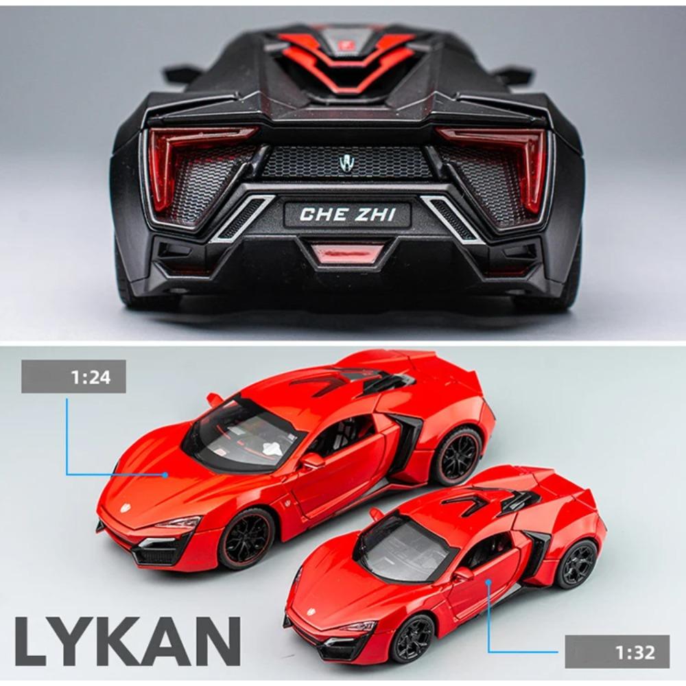 1/24 Lykan Hypersport Supercar Model Diecasts & Toy Vehicles Toy Car Metal Collection Toy Kid Toys for Children Kids Gifts