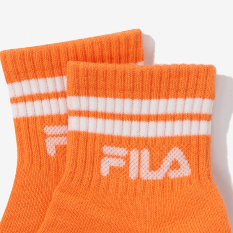 [fila Kids] Linear Logo Mid Thigh Socks  Fk3scf5330x Chi  q0zFk3scf5330xChi