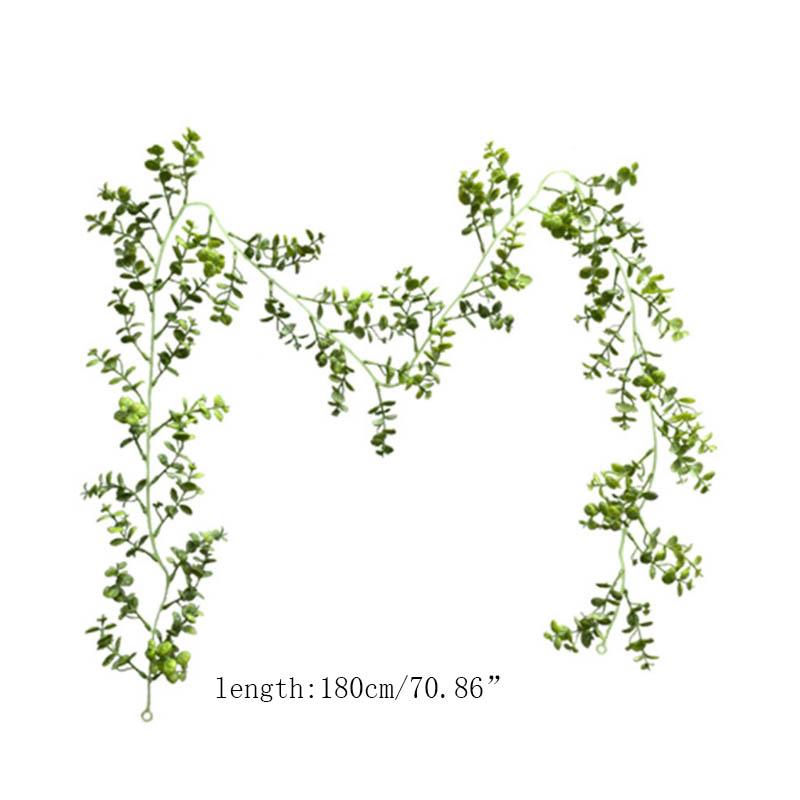 Konstgjord Liana Reptil Ödlor Terrarium Dekoration Kameleonter Klättra Vila Växter Blad