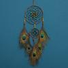 Vintage Peacock Feathers Dream Catcher Handmade Wind Chimes Bedroom Hanging Wall Pendants Home Decorations For Party Gifts