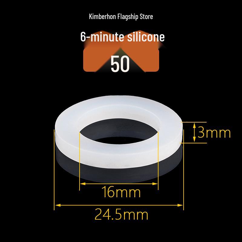 Silicone Rubber Gasket Shower Head Seal Ring, Water Heater Pipe Flat Washer, 4-6 Minute Installation.