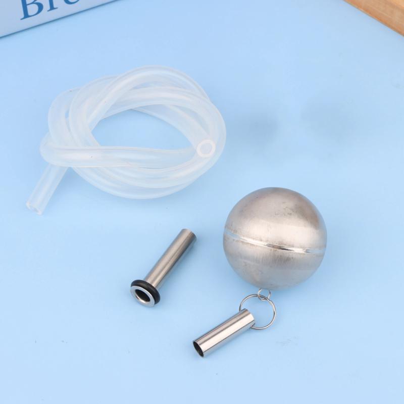 

1 комплект Плавающий пивной кег Жидкостный погружной патрубок Подходит для шарового замка и штифтового замка Нержавеющая сталь Шариковый поплавок и силиконовая трубка 1set
