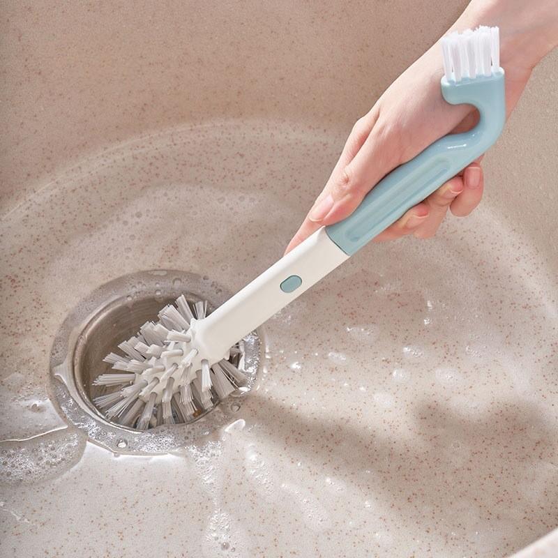 Dual Head Gap Cleaning Brush For Sink Drains And Tight Spaces Material Plastic