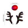 Reindeer Car Decor Holiday Auto Exterior Costume Reindeer Car Kit Antlers For Suv Van Truck Vehicle Automotive