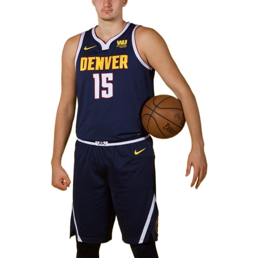 Nike NBA Basketball Sports Jersey Vest Denver Nuggets Jokic 15 Navy Blue Dark Blue Men's CW3663-420