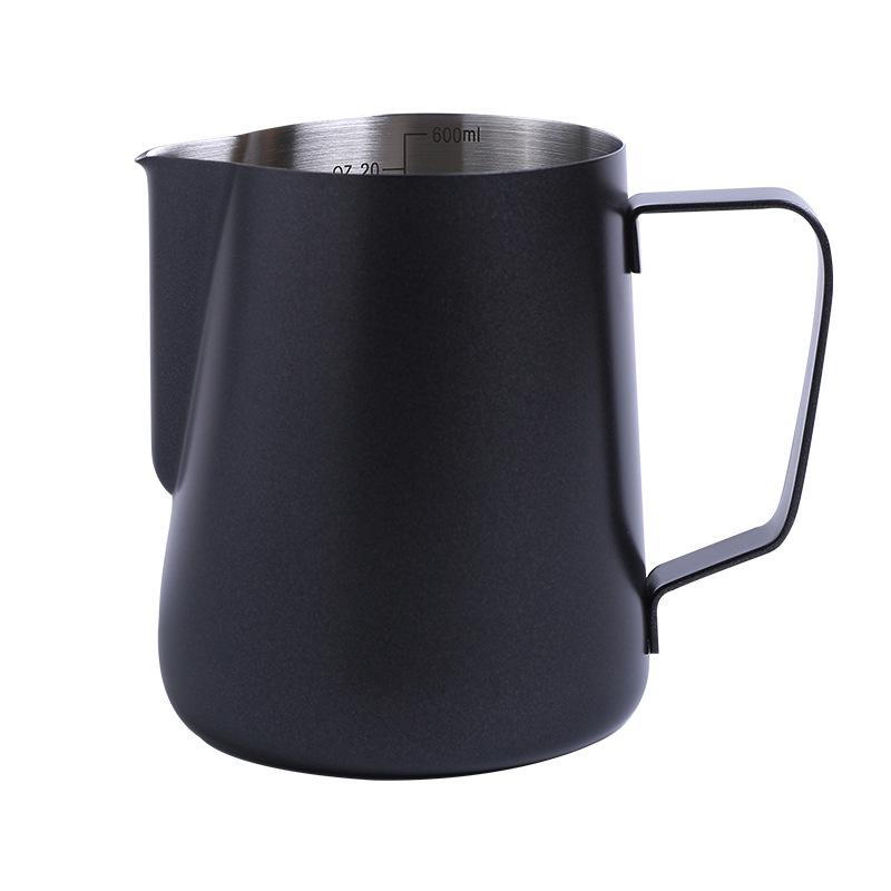 Pin Chuang 304 Stainless Steel Latte Art Cup with Scale, Pointed Spout, and Thickened Milk Frothing Design