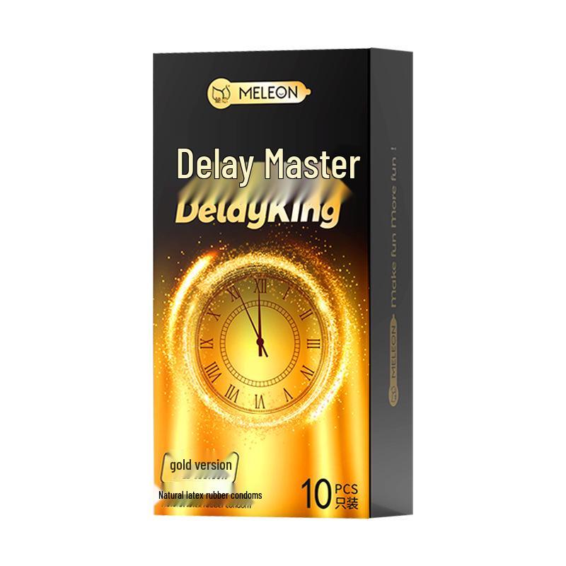 Secret Love Delay King Ribbed Condoms – Long-Lasting, Large Particle, Cat Tongue Texture