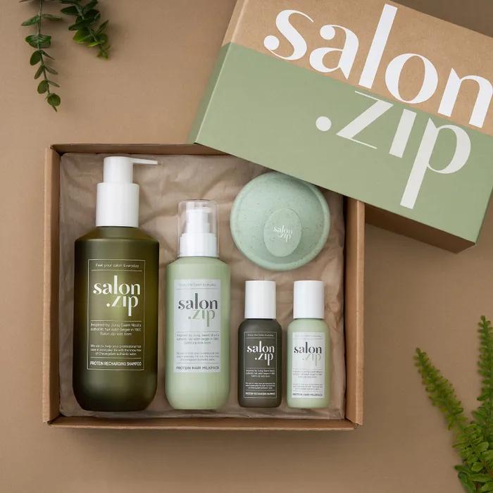 

Салонный шампунь и молочная маска дуэт (Шампунь-щетка + Шампунь 50 г + Молочная маска 50 мл) Recharging Shampoo + Milk Pack SET