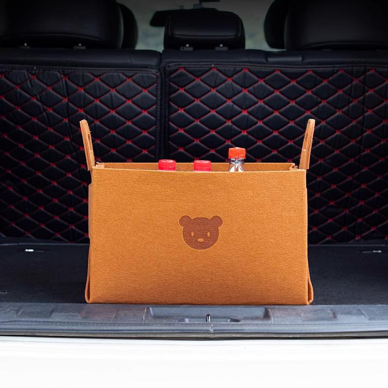 

Large Capacity Folding Car Storage Box - Cute Cartoon Design Medium - 25x18x15