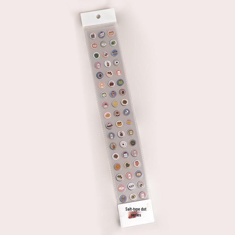 Cute Dumpling Smiley Face Waterproof PET Sticker for Phone and Hand Account Decoration