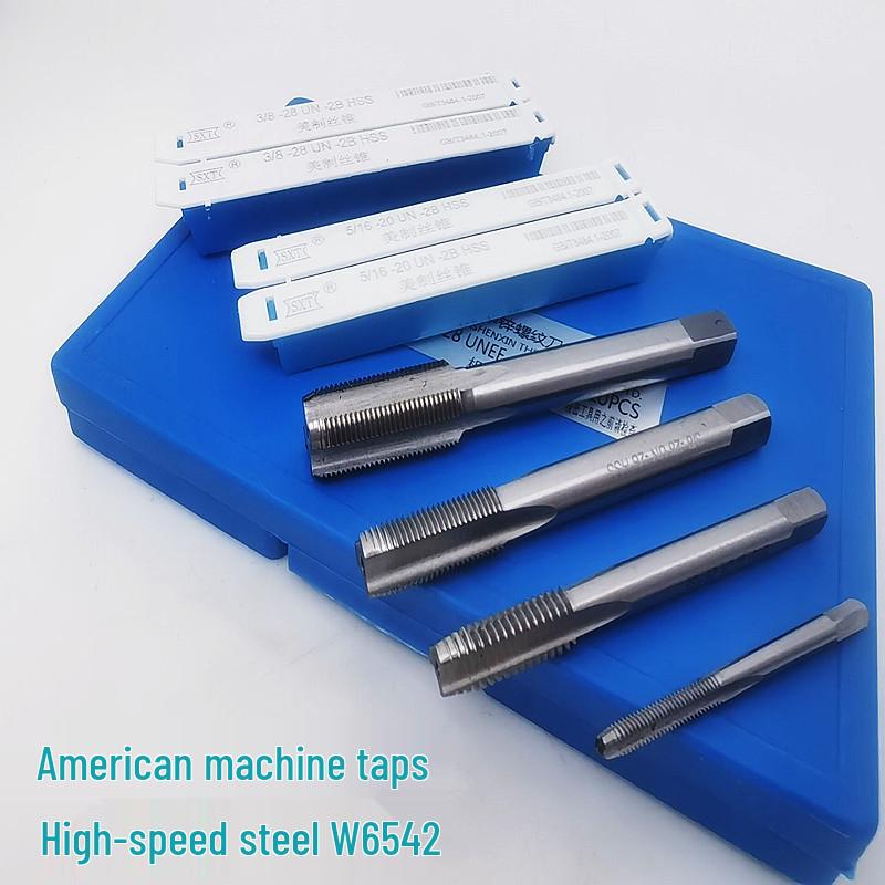 US-Made High-Speed Steel Machine Taps, US Standard, 1-8 TPI, Sizes: 1-1/4, 1-1/8, 1-3/16