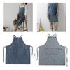Cotton Jean Apron Denims Material Pinafore for Kitchen Cooking and Painting Unisex Design with Adjustable Straps