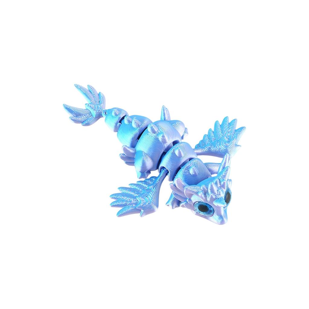 3D Printed Flying Dragon Crafts Ornaments Gifts Creative Hand-made Animal Joint Activity Model Ornaments Toys