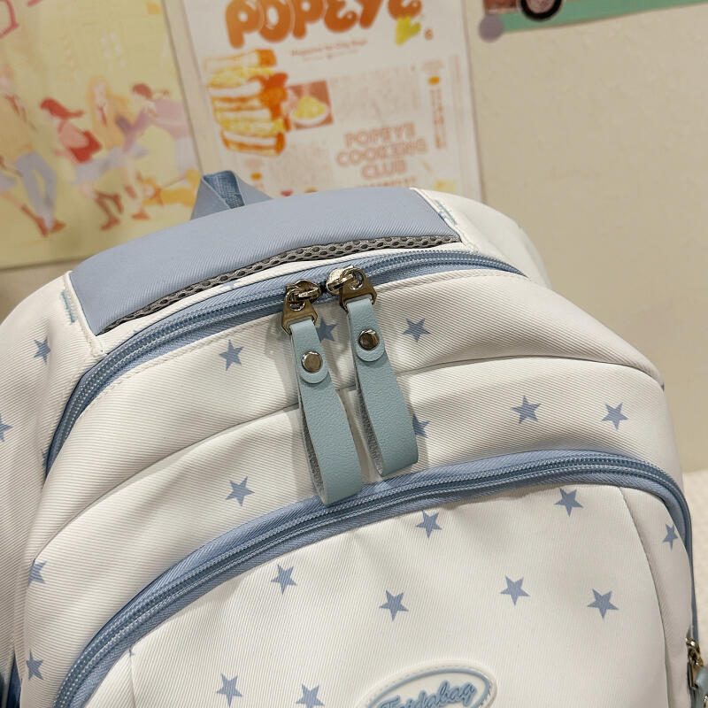 Preppy Student School Bag Lightweight Large Capacity Backpack