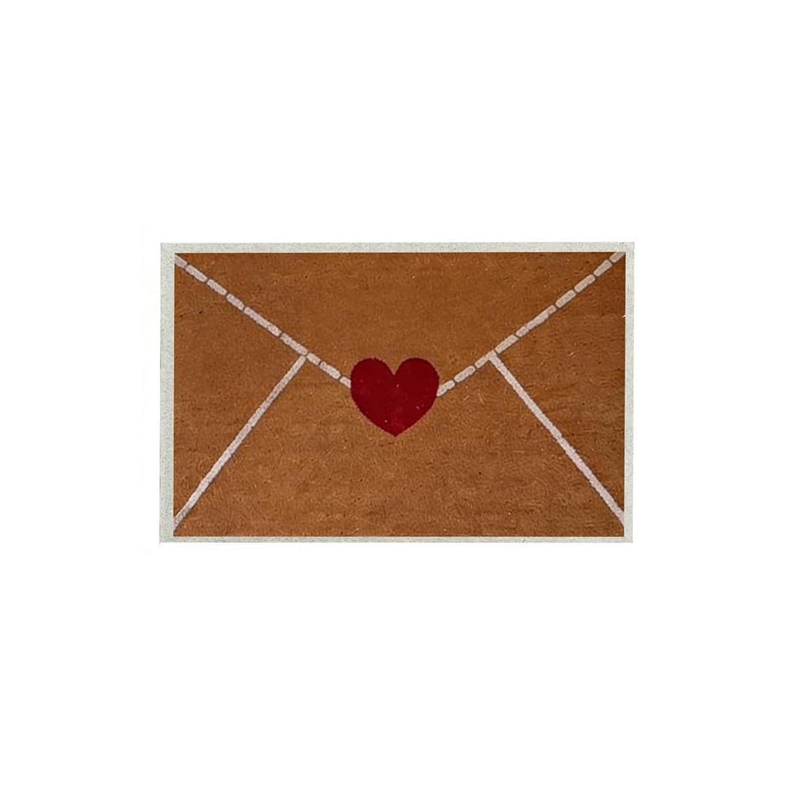 

Valentine Outdoor Rug Wear-Resistant Artificial Linen Dust Removal Mat Household Entrance Front Door Rug for Indoor/Outdoor Use