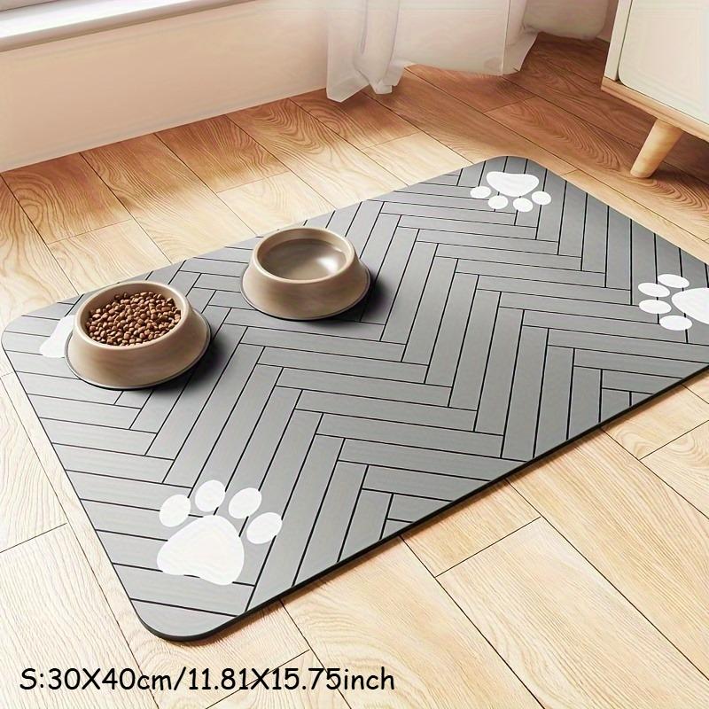 Fast-Drying Diatomaceous Earth Pet Feeding Mat-Splash-Proof,Absorbent, Easy To Clean for Dogs and Cats,Pet Feeding Mats Washable