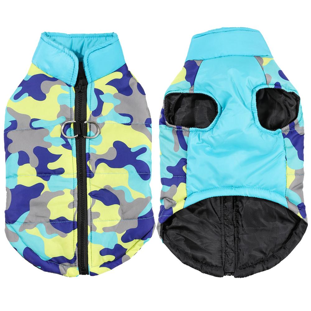 Dog Coat Warm Autumn Winter Pet Clothes for Small Medium Dogs Cat Vest Waterproof Puppy Padded Jacket French Bulldog Overalls