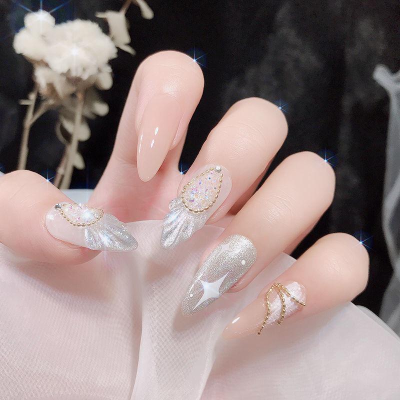 100Cm Mini Nail Steel Ball Chain Silver Gold Metal Manicure Accessories 3D Nail Art Decorations Nail Art Chains