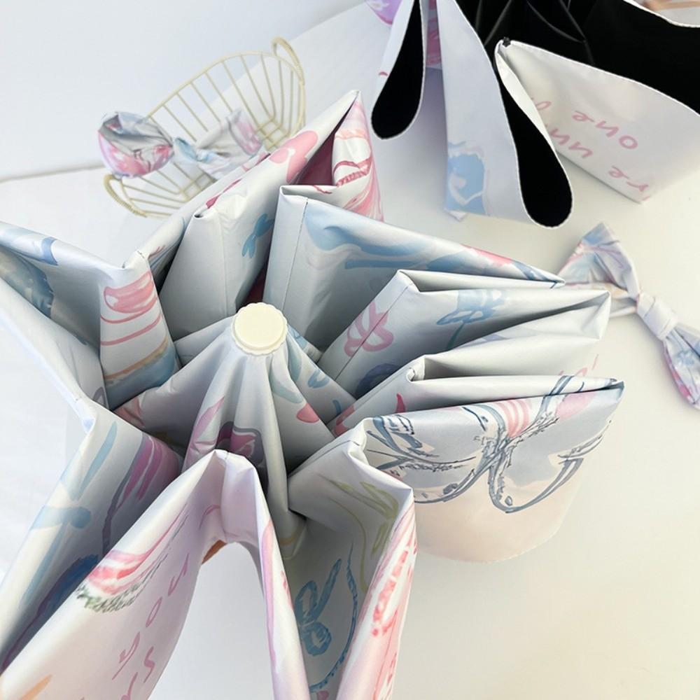 Windproof Butterfly Rain Umbrella UV Protection Folding Sun Umbrella  Women