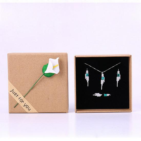 High-End Korean Jewelry Gift Box: Ring, Pendant, Necklace, Earring, Bracelet Packaging
