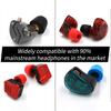 3 Pairs KZ Earphone Ear Pads Headset Earbuds Portable Removable Eartips Soft Headphone Earplugs Spare Replacing