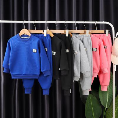 Baby Warm Sets Spring Autumn Trend Suit Boys Girls Sweatshirt Outfit Kids Cotton Top Casual Sports Pants 2Pcs 1-14Y