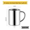 Shangqi Kids Double-Layer 304 Stainless Steel Mug