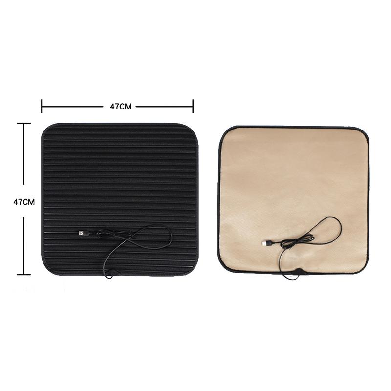 USB Car Heating Cushion Universal Office Small Square Cushion Heated Car Seat Cushion Winter Warmer For Office Chair Home Sofa =