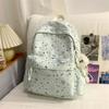 Schoolbag New High-value Star Schoolbag, Lightweight Casual Backpack for Junior and High School Students, Large Capacity, Small Fresh Backpack.