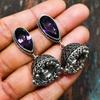 Amethyst Gemstone 925 Sterling Silver Handmade Wonderful Jewelry Earring