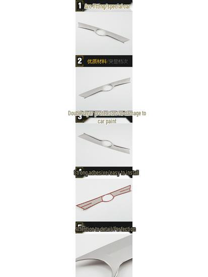 RAV4 Rear Trim Decorative Strip for 2014 - Anti-Scratch Tailgate Trunk Protector