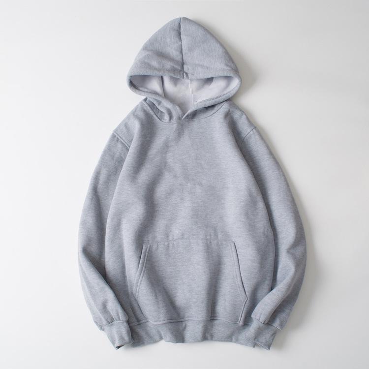 Felpa con cappuccio unisex più velluto 2023: Maglione Spesso, Monocolore, per Coppie per Autunno e Inverno