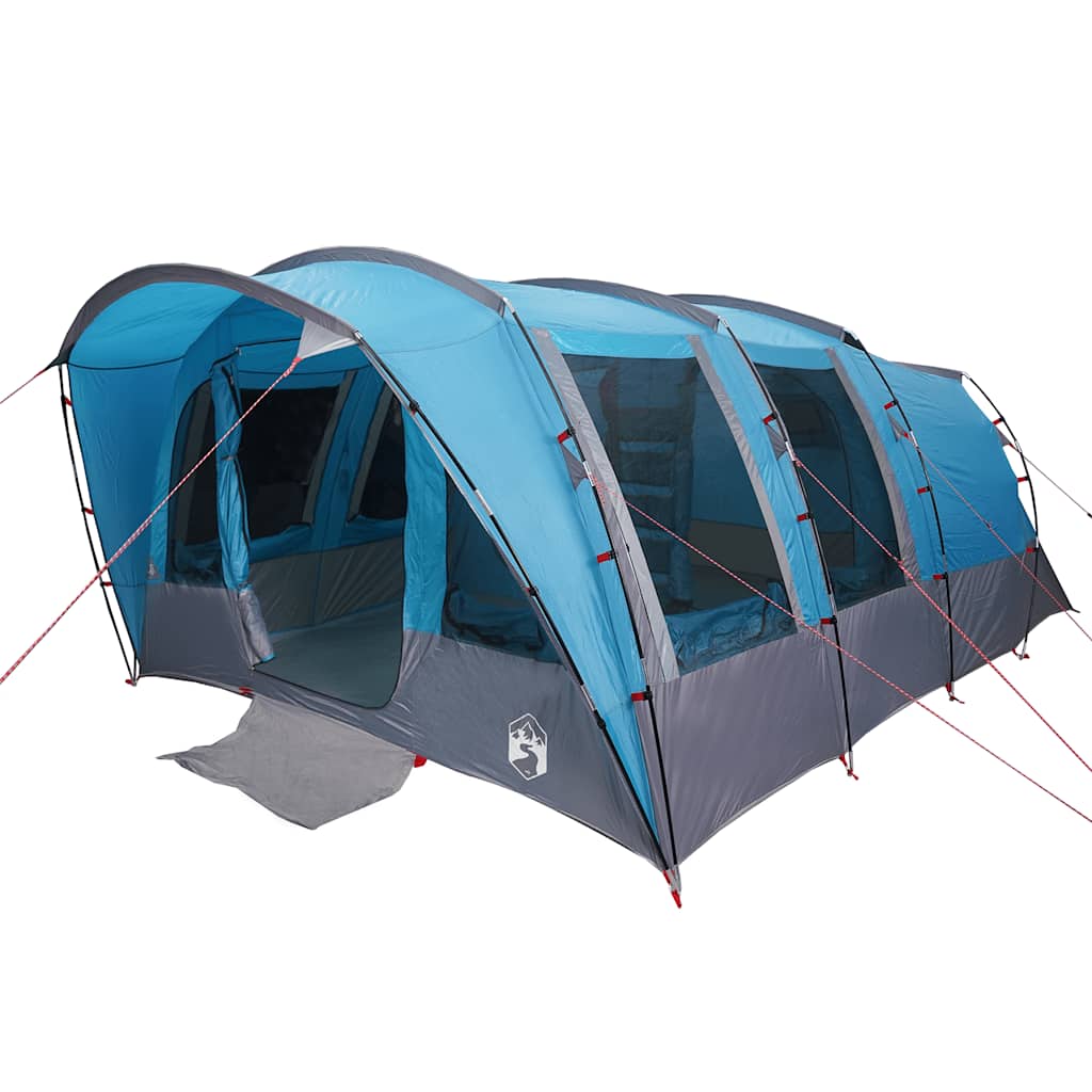 Tunnel Family Tent for 8 Persons Blue Waterproof
