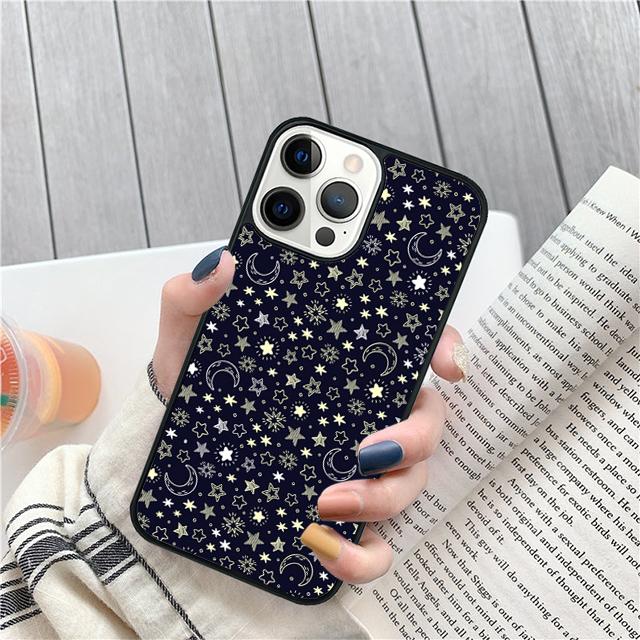 Sun Moon Stars Coque Shell For iPhone 17 Air 15 16 14 13 12 Pro Max 11 Pro Max Plus Phone Case Cover