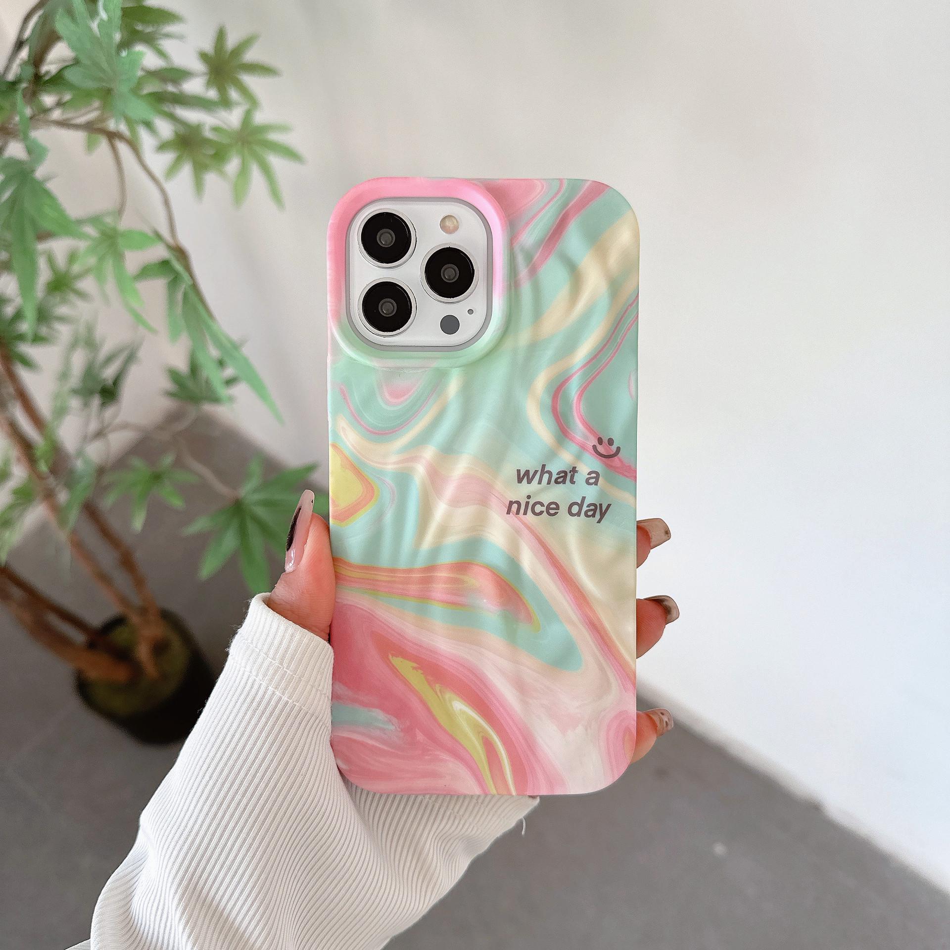

Pink Smudge Soft Protective Case for iPhone 11/12/13/14/15 Pro iPhone 15
