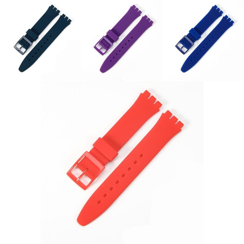 Langlebiges Silikon-Uhrenarmband Ersatz Für Swatch 16mm 17mm 19mm 20mm